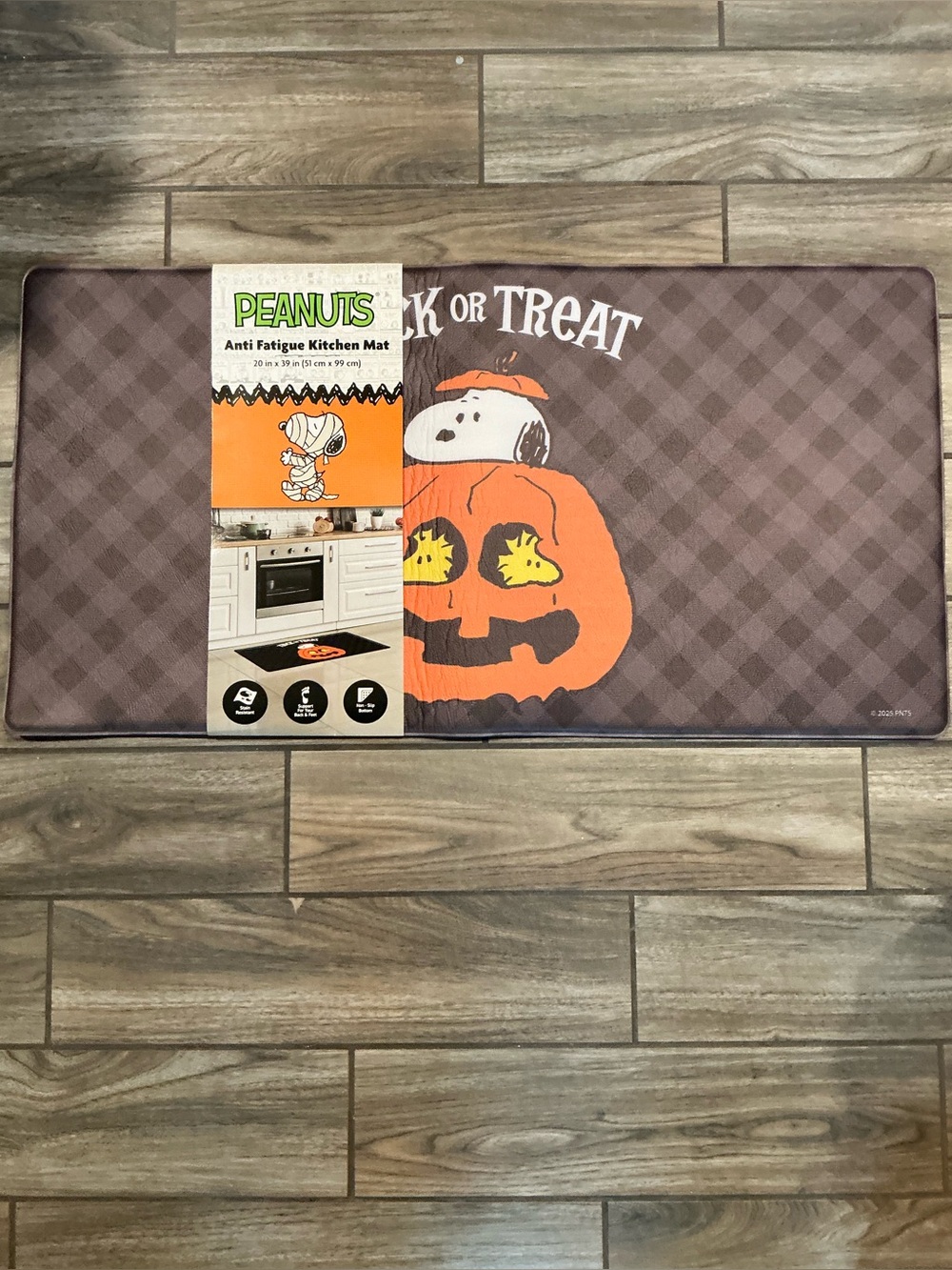 Peanuts Snoopy Halloween Anti Fatigue Kitchen Mat